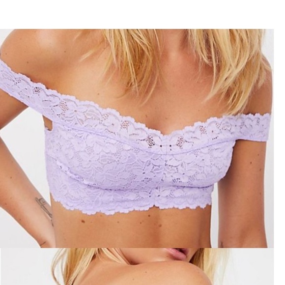 Free People Other - ✨New Free People Off Shoulder Berry Crop Bralette